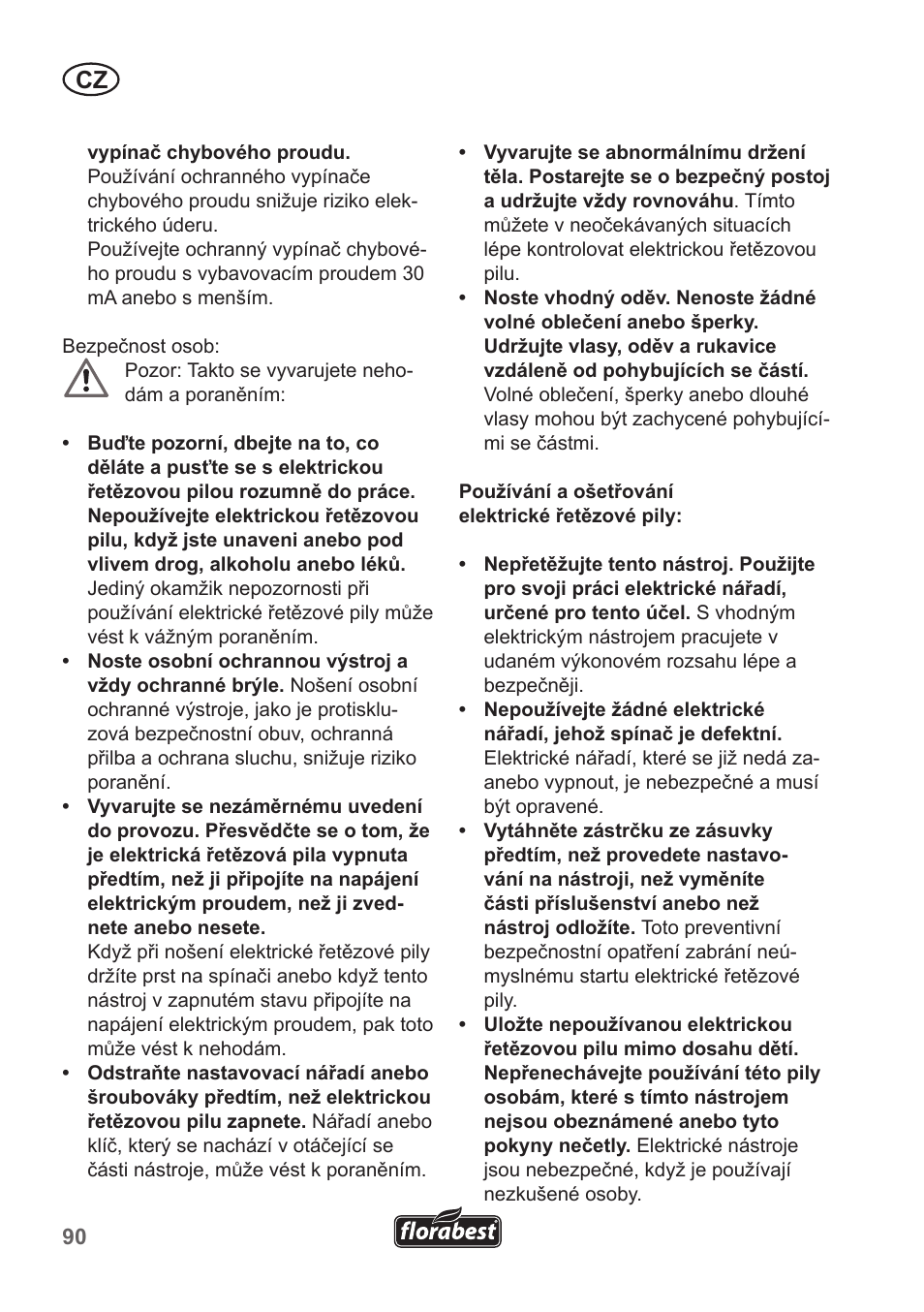 Florabest FKS 2200 B1 User Manual | Page 90 / 174