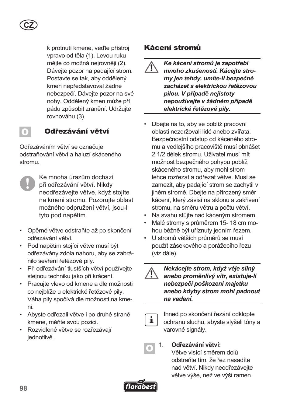 Florabest FKS 2200 B1 User Manual | Page 98 / 174