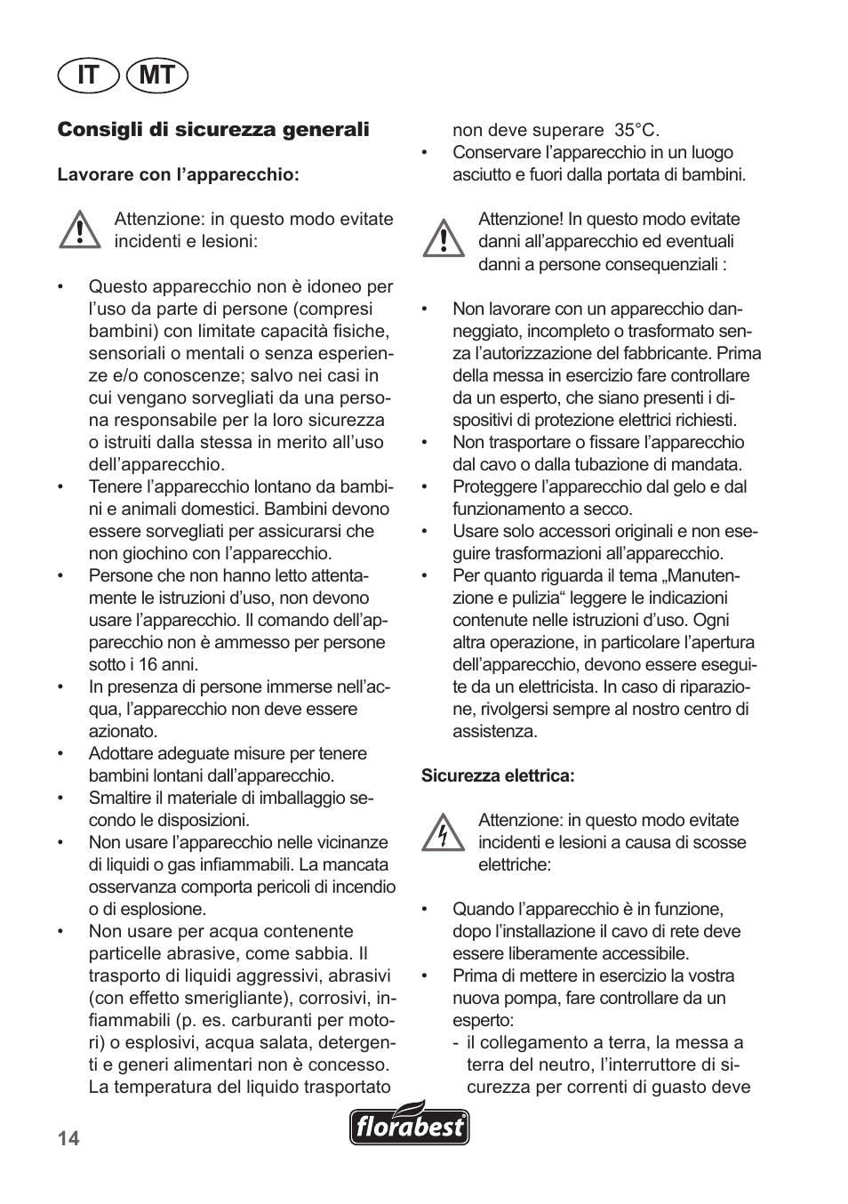 It mt | Florabest FHA 1100 A1 User Manual | Page 14 / 50