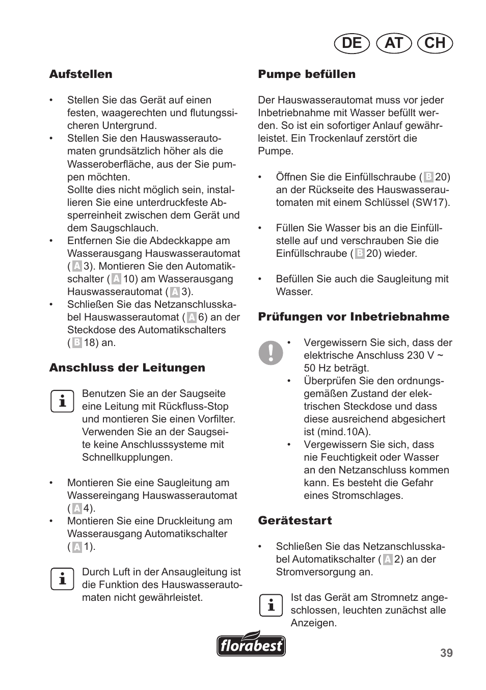 Ch at de | Florabest FHA 1100 A1 User Manual | Page 39 / 50