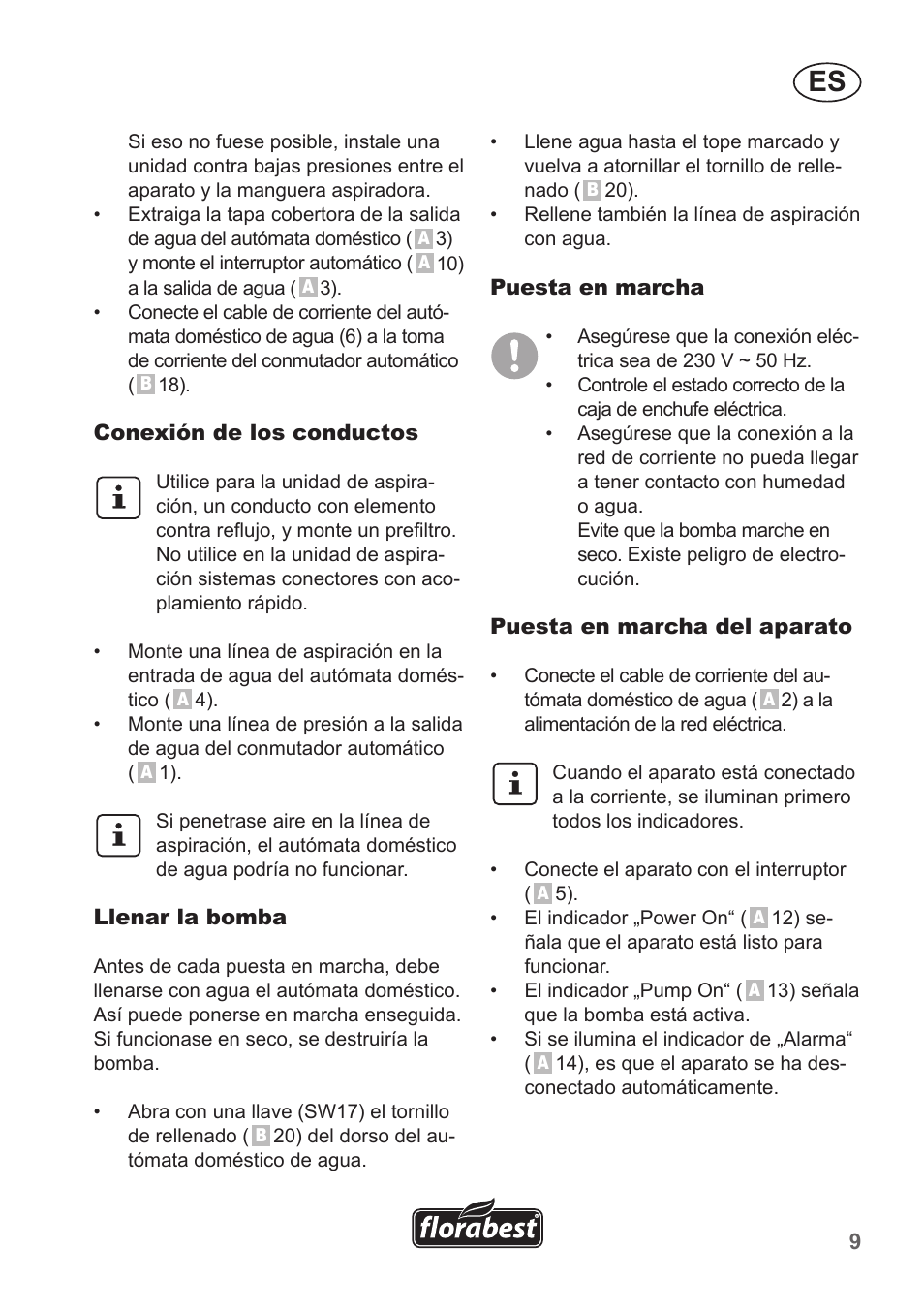 Florabest FHA 1100 A1 User Manual | Page 9 / 50