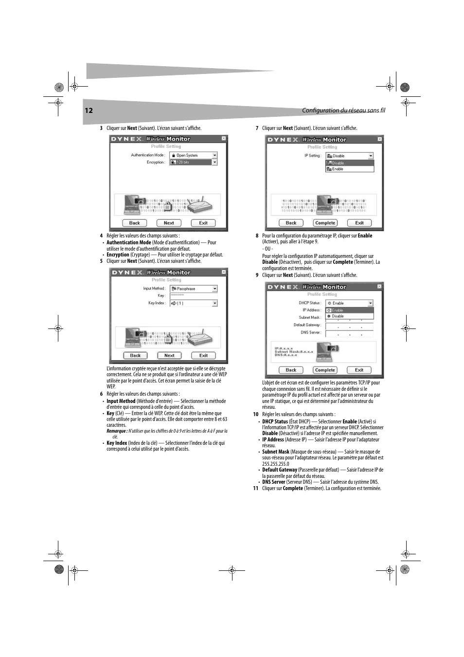 Dynex DX-WGDTC User Manual | Page 12 / 24