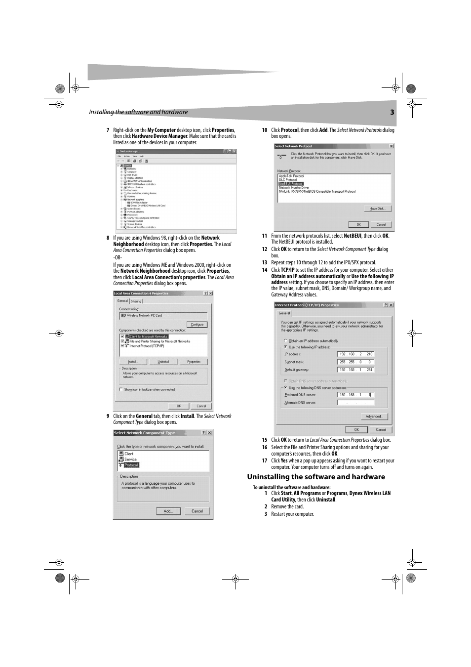 Dynex DX-WGDTC User Manual | Page 3 / 24