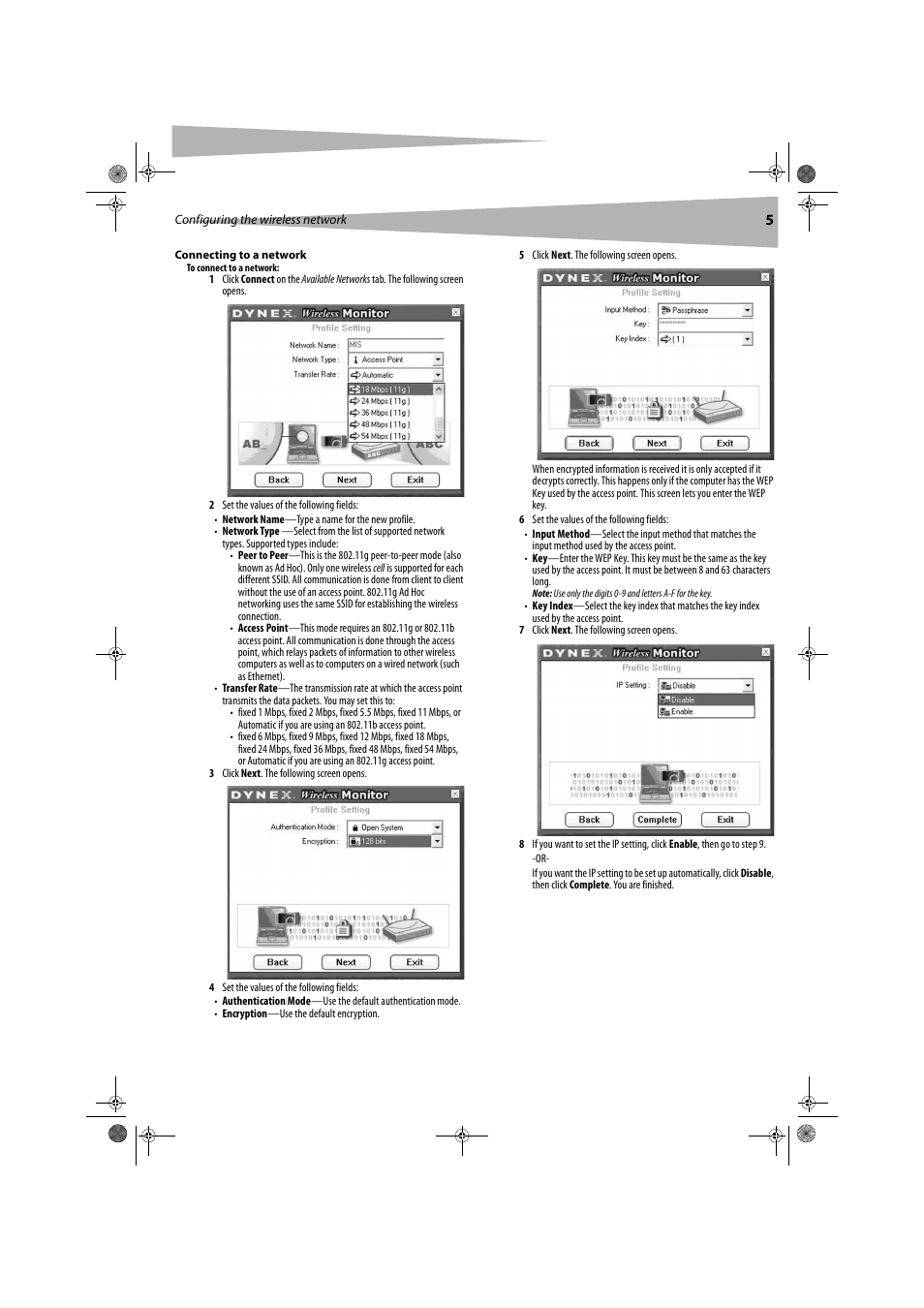 Dynex DX-WGDTC User Manual | Page 5 / 24