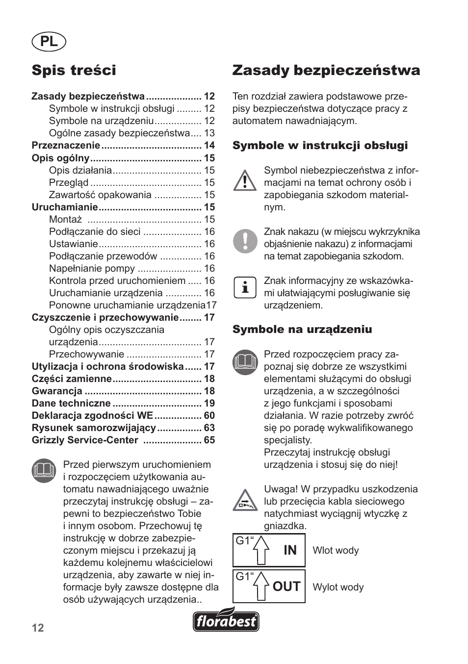 Florabest FHA 1100 A1 User Manual | Page 12 / 66
