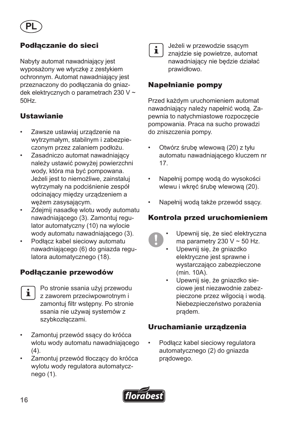 Florabest FHA 1100 A1 User Manual | Page 16 / 66