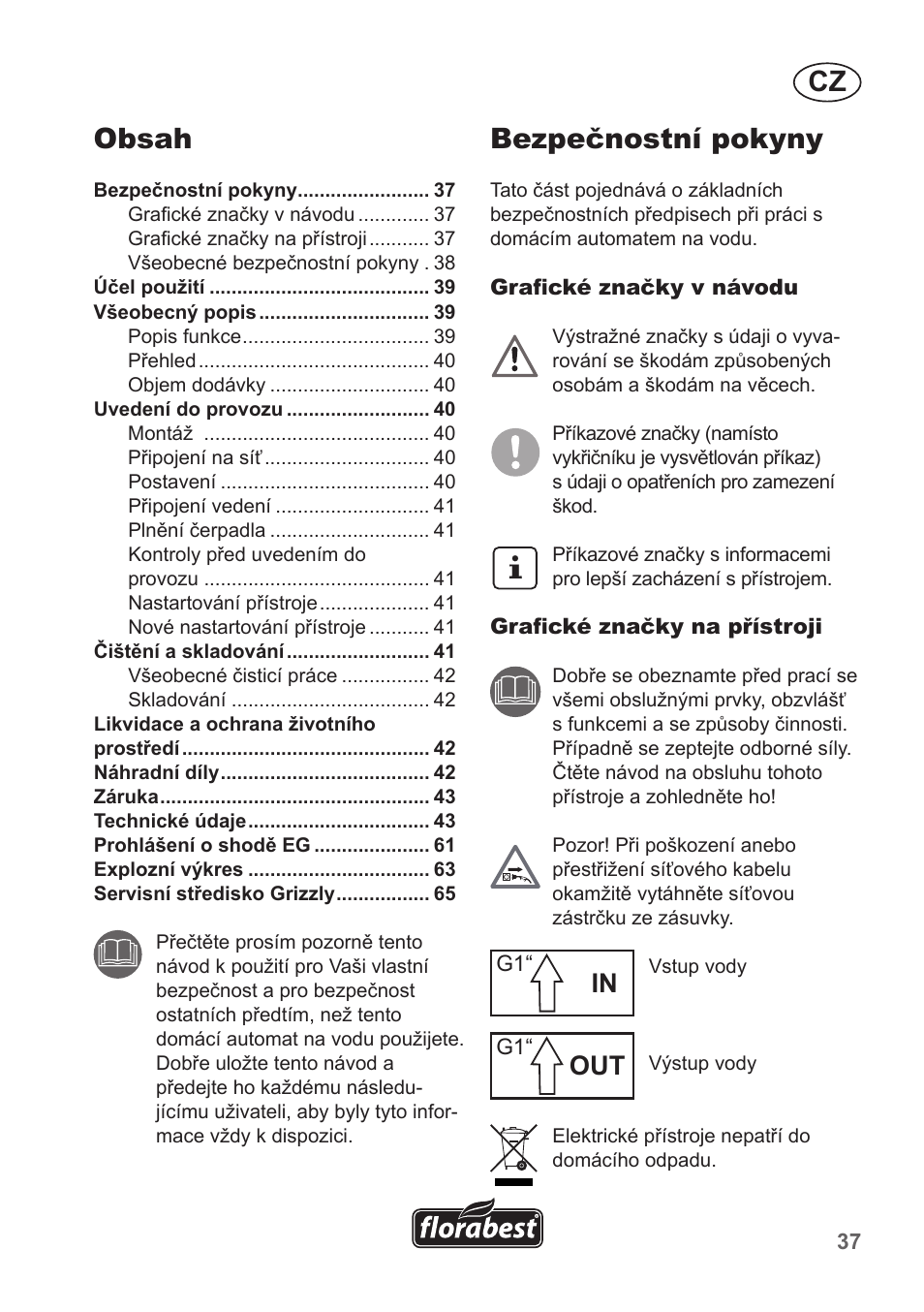 Florabest FHA 1100 A1 User Manual | Page 37 / 66