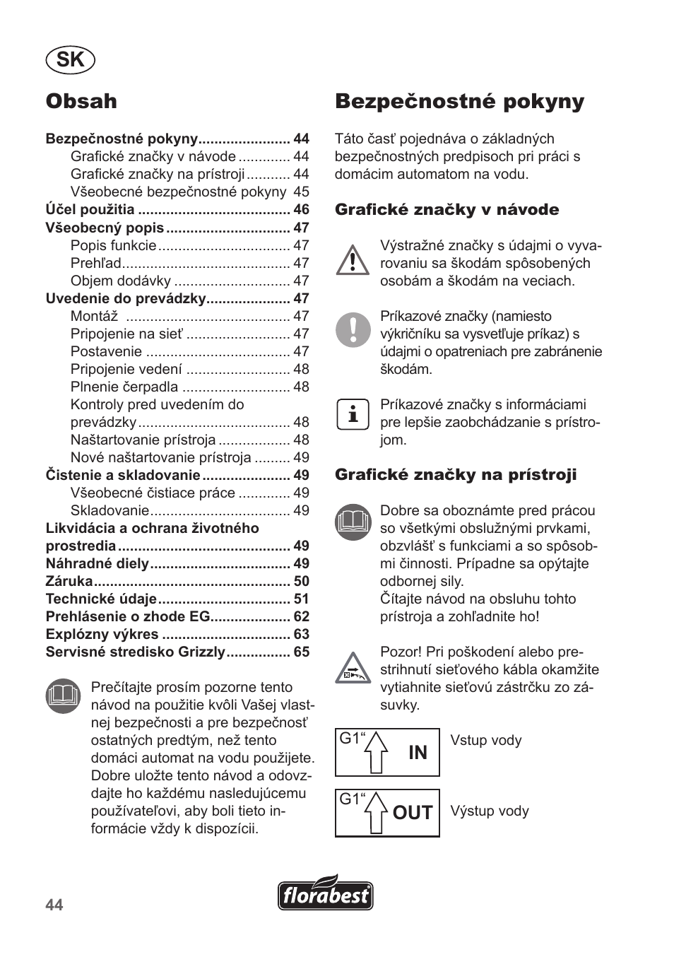 Florabest FHA 1100 A1 User Manual | Page 44 / 66