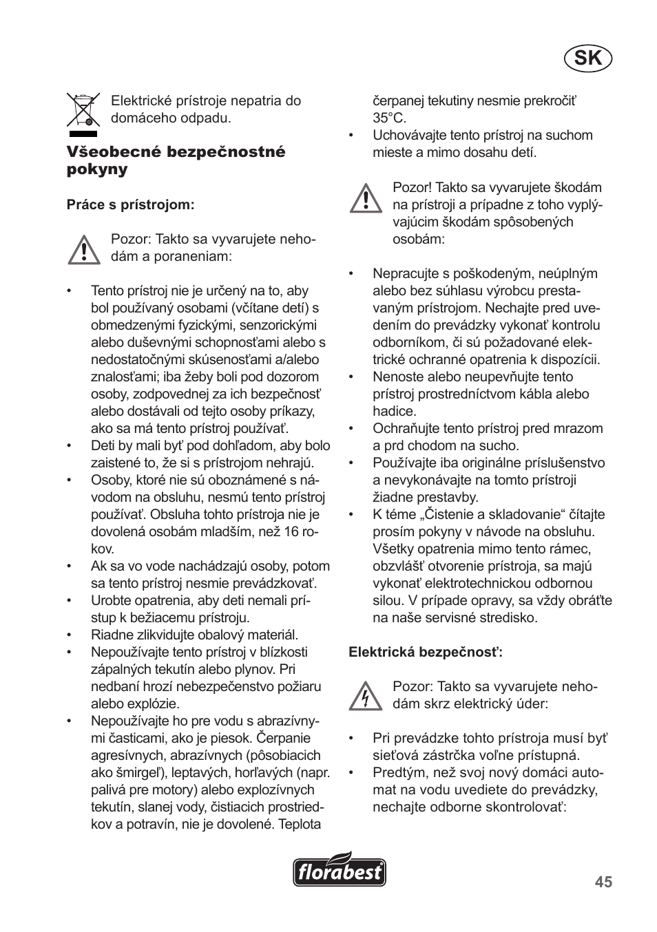 Florabest FHA 1100 A1 User Manual | Page 45 / 66