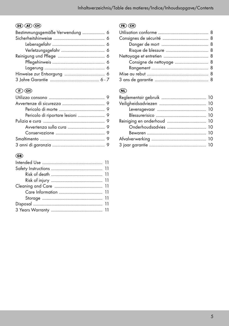 Florabest RS-1705 User Manual | Page 5 / 12
