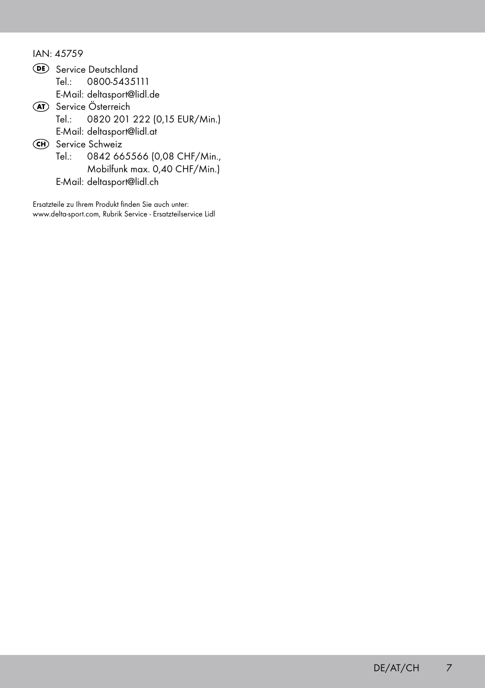 Florabest RS-1705 User Manual | Page 7 / 12