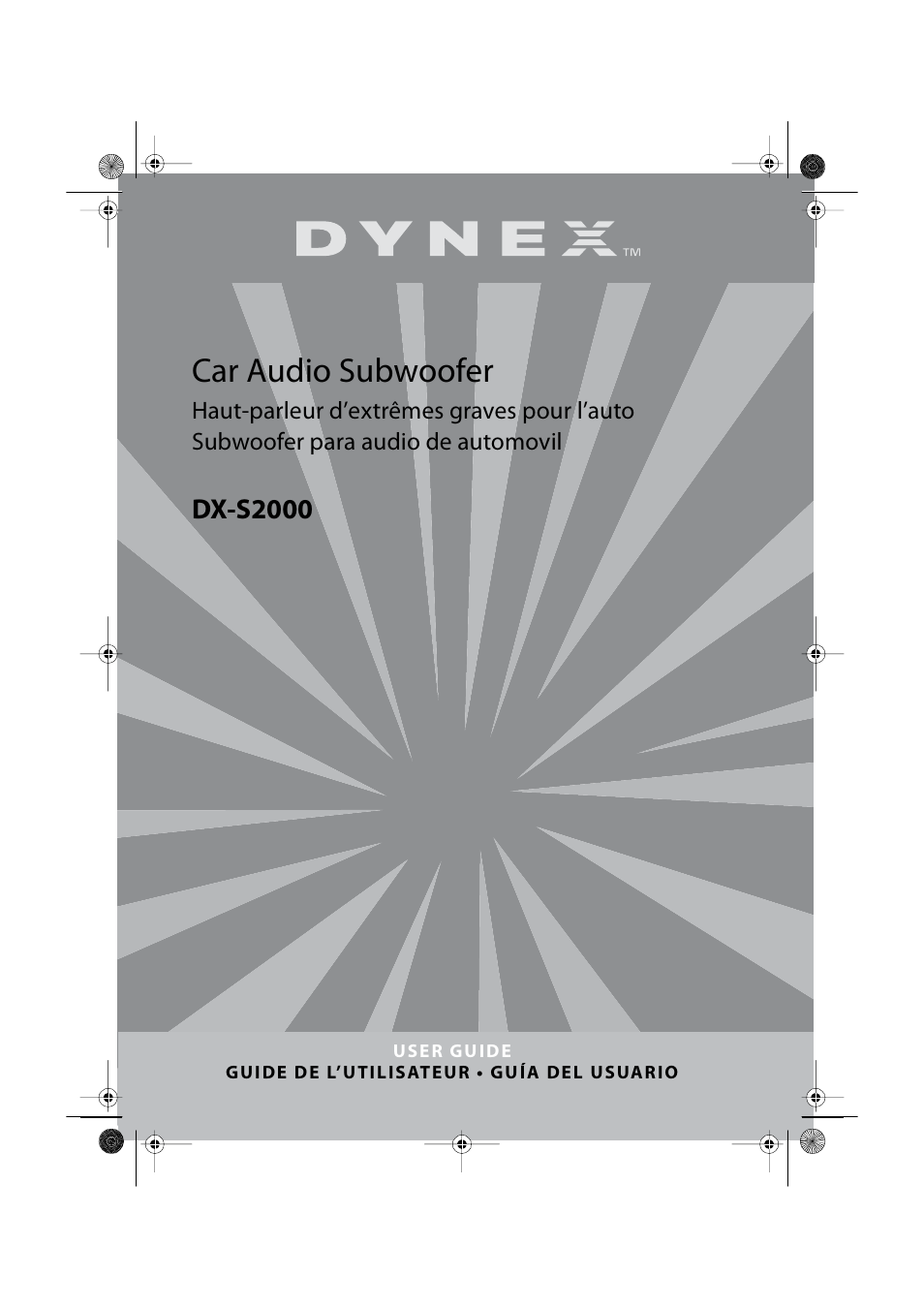 Dynex DX-S2000 User Manual | 30 pages