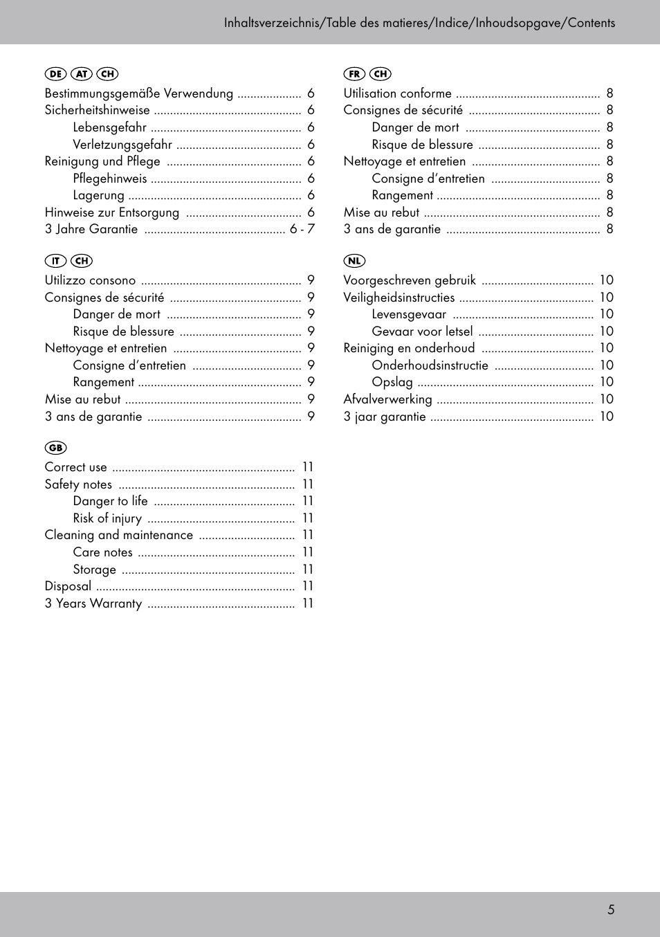 Florabest AG-1759 User Manual | Page 5 / 12