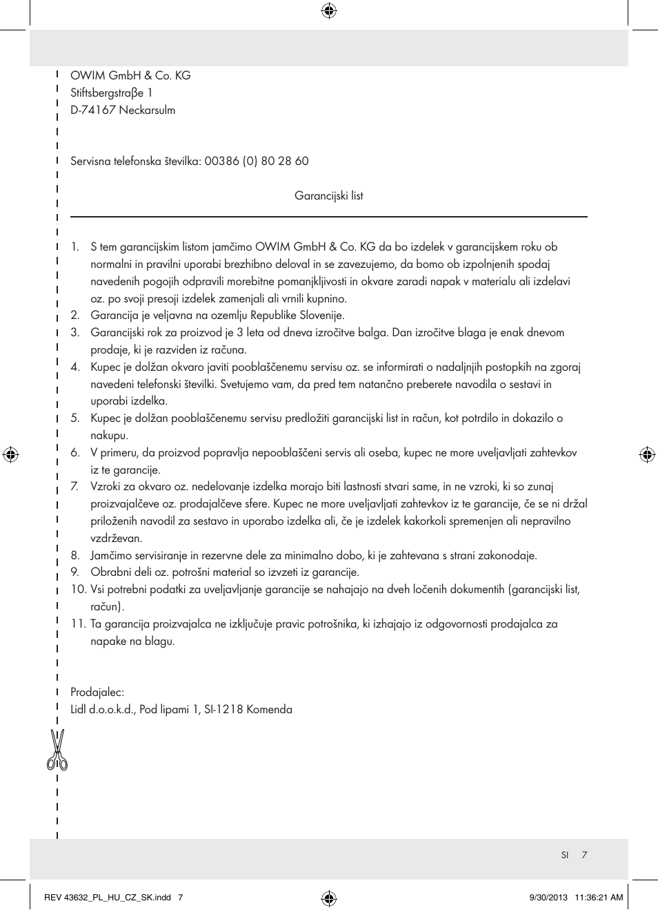 Florabest Z31360A User Manual | Page 7 / 13