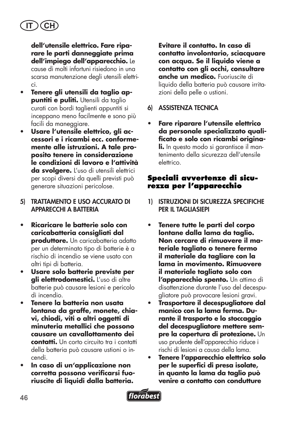 It ch | Florabest FAH 18 C3 User Manual | Page 46 / 78