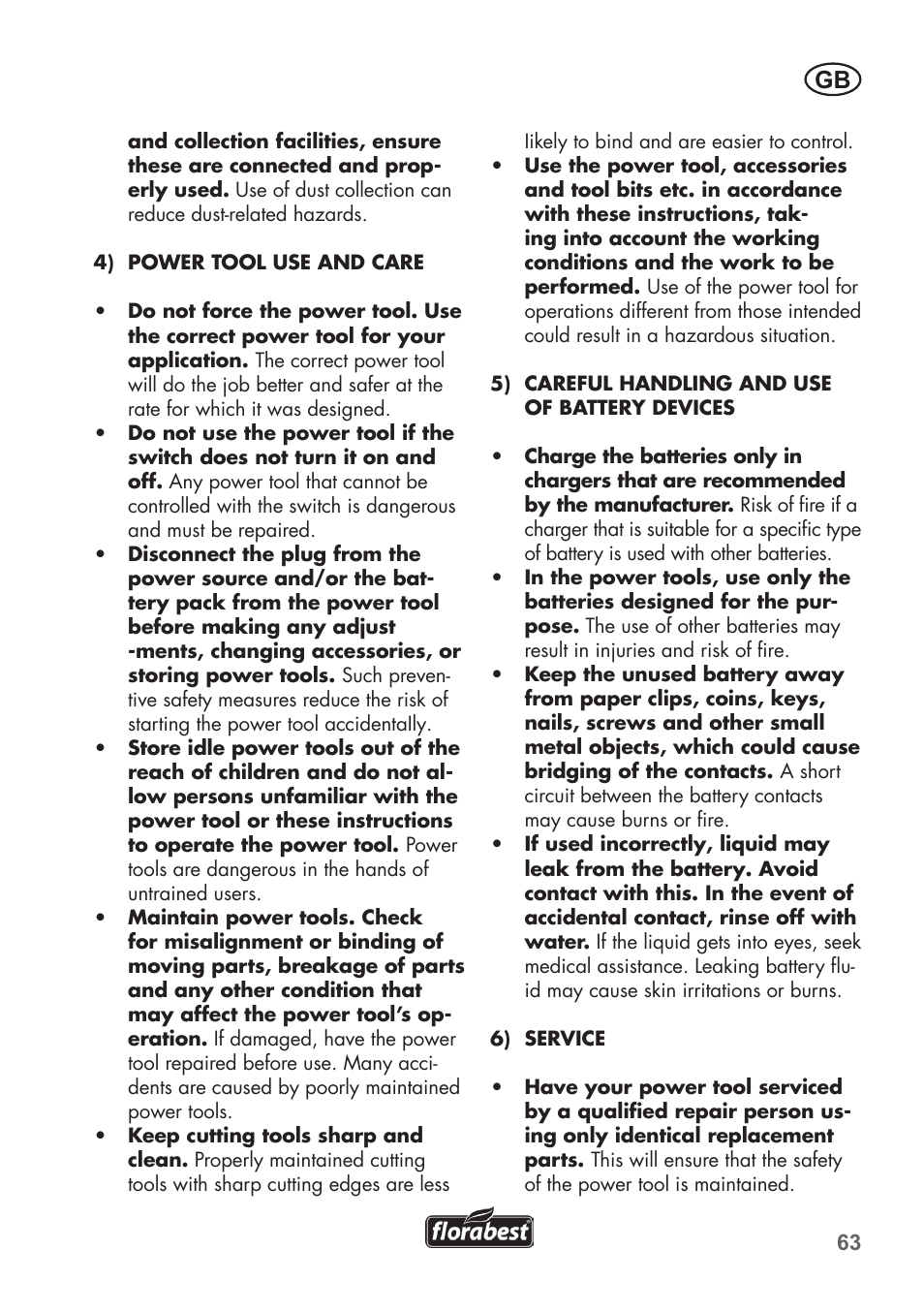 Florabest FAH 18 C3 User Manual | Page 63 / 78