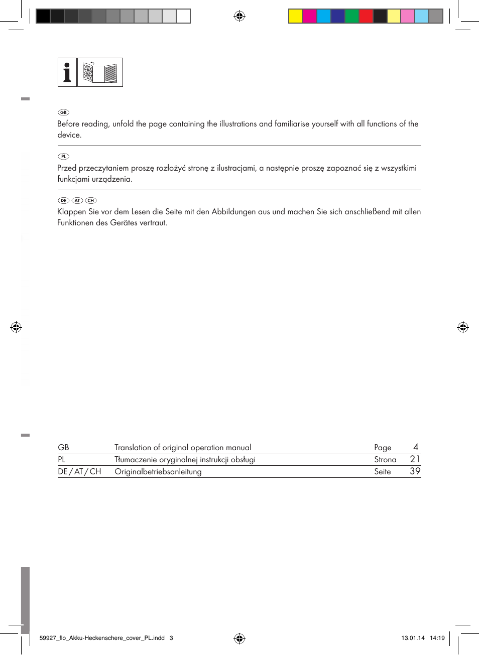 Florabest FAH 18 C3 User Manual | Page 2 / 62