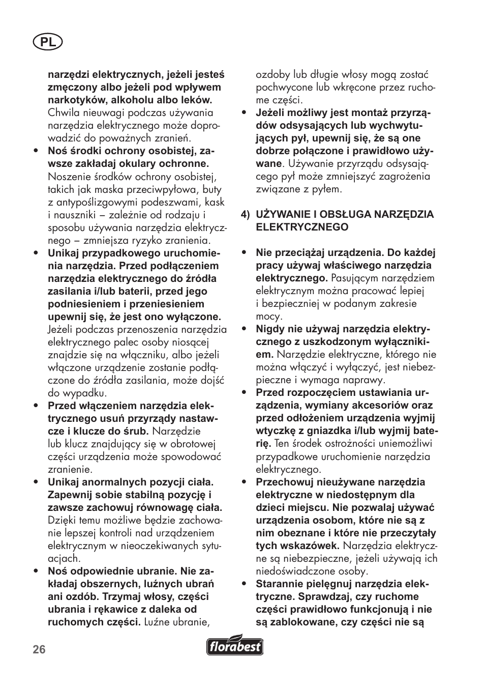 Florabest FAH 18 C3 User Manual | Page 26 / 62