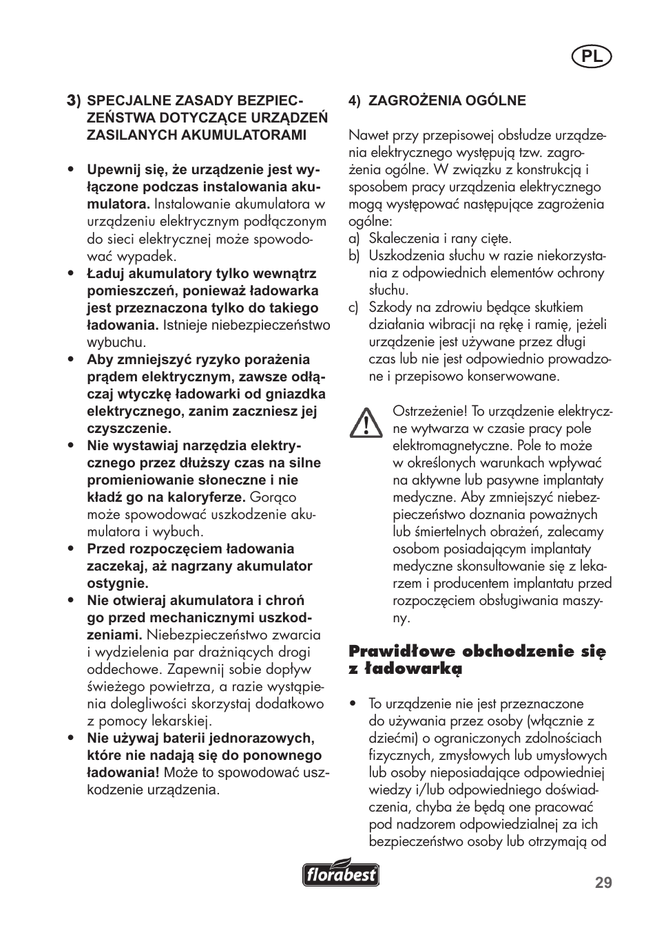 Florabest FAH 18 C3 User Manual | Page 29 / 62
