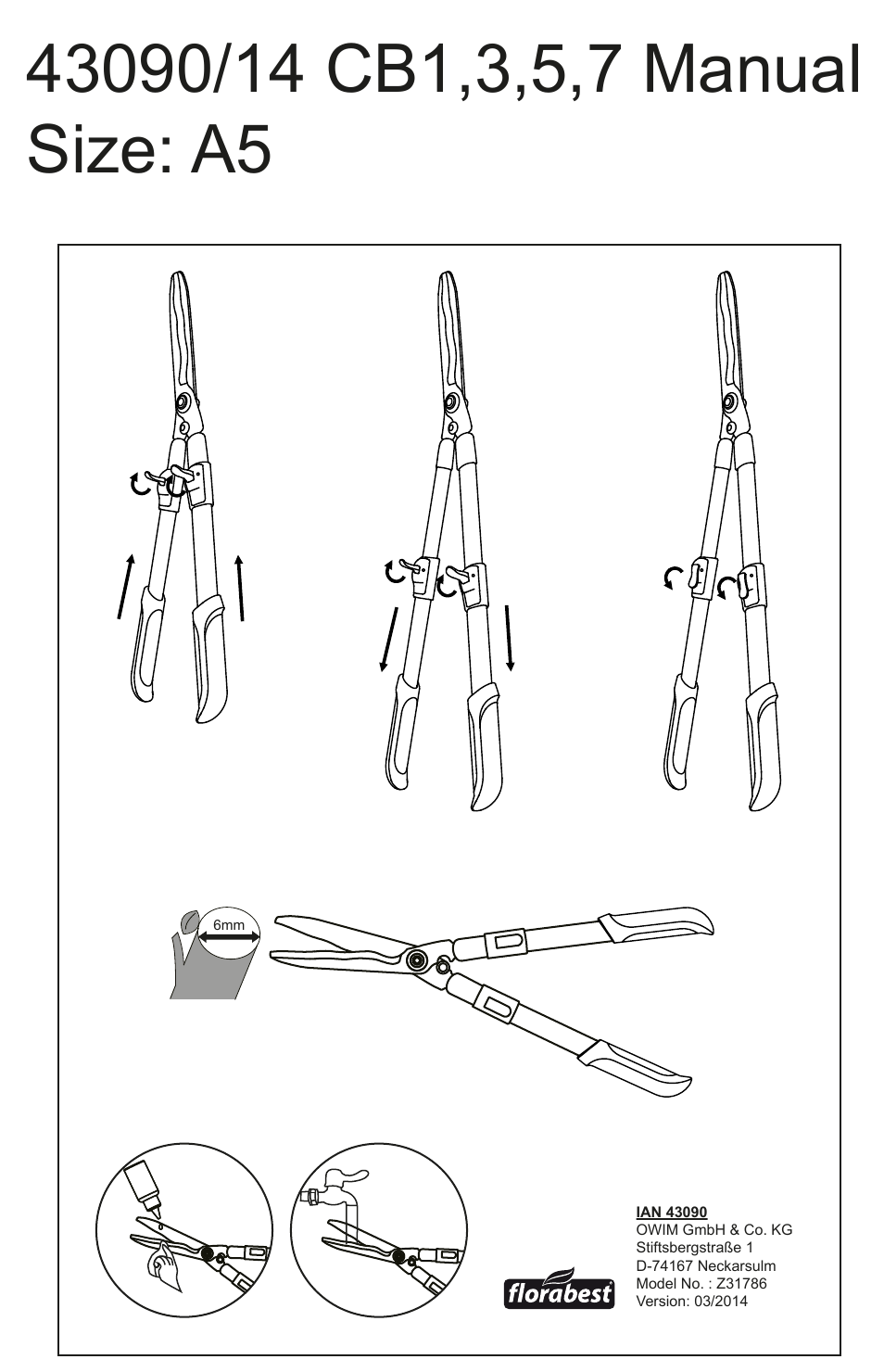 Florabest Z31786 User Manual | 1 page