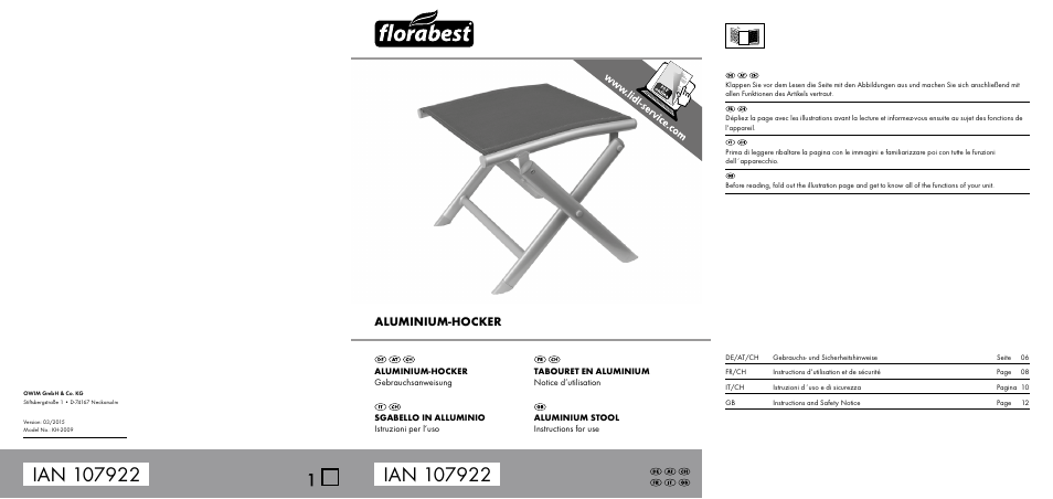 Florabest KH-2009 User Manual | 10 pages