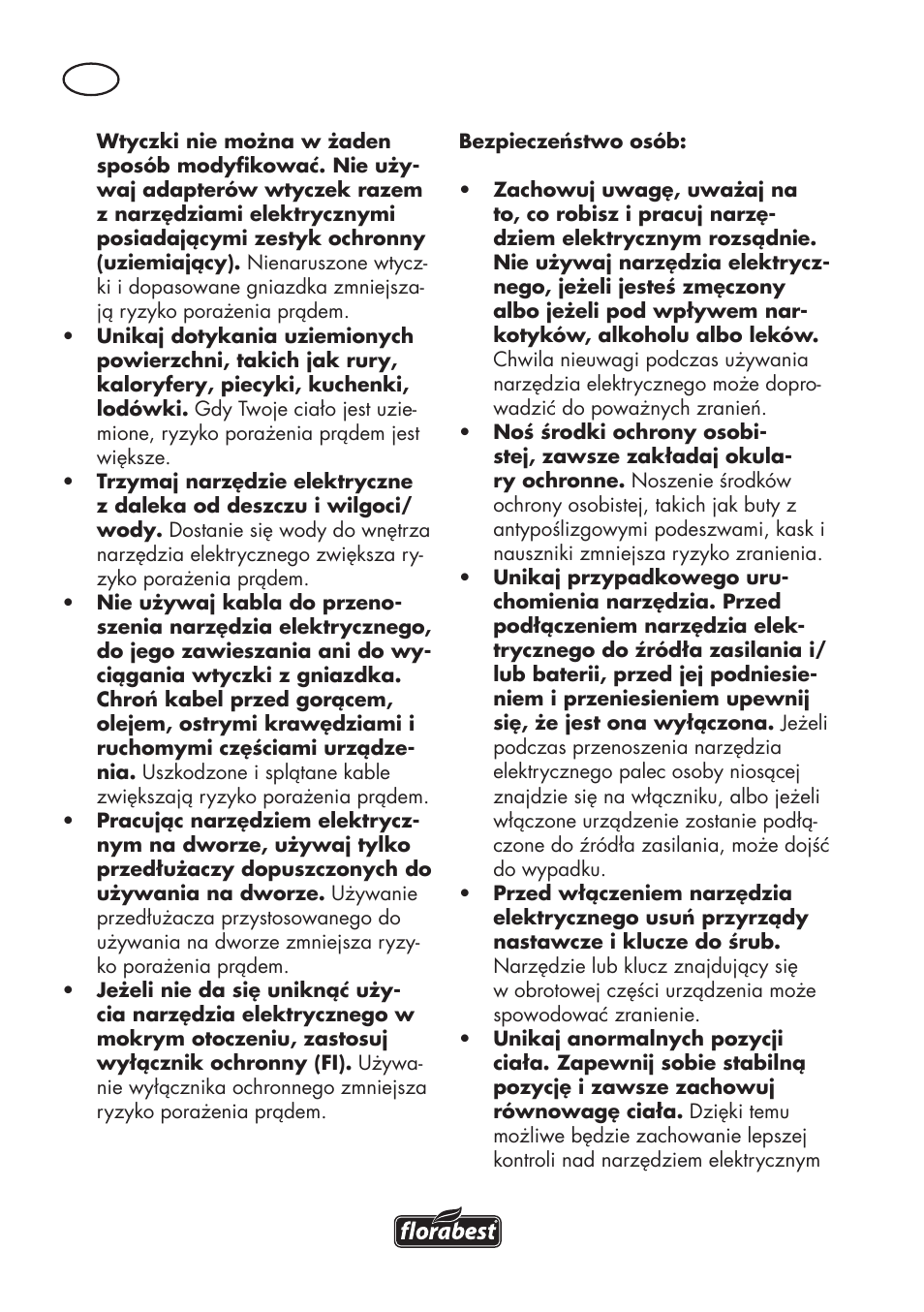 Florabest FAHE 18 A1 User Manual | Page 34 / 108