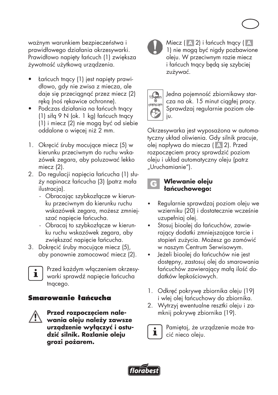 Florabest FAHE 18 A1 User Manual | Page 41 / 108