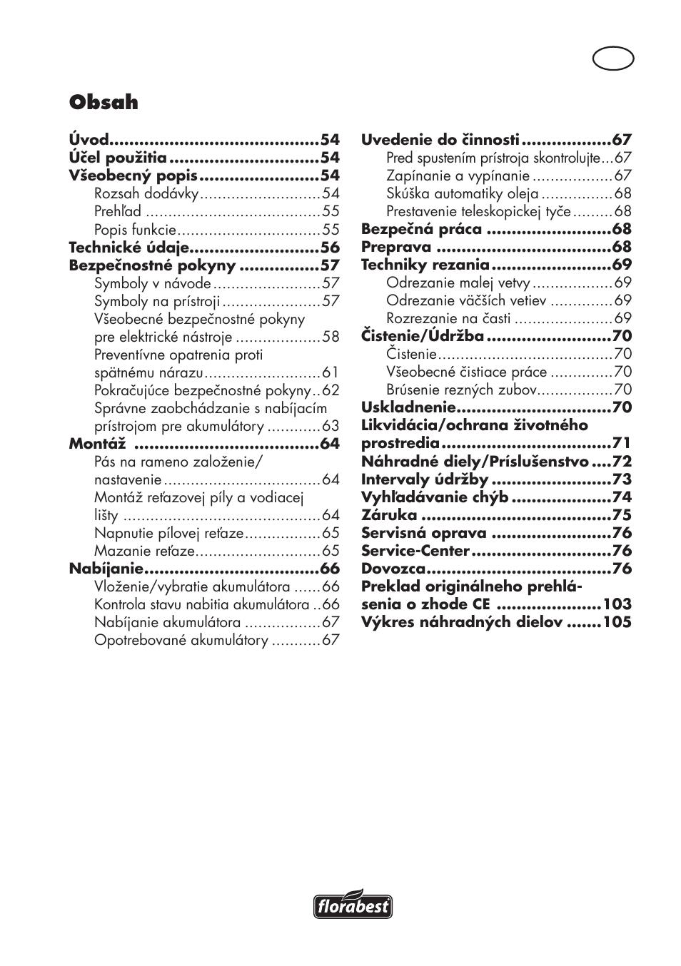 Florabest FAHE 18 A1 User Manual | Page 53 / 108