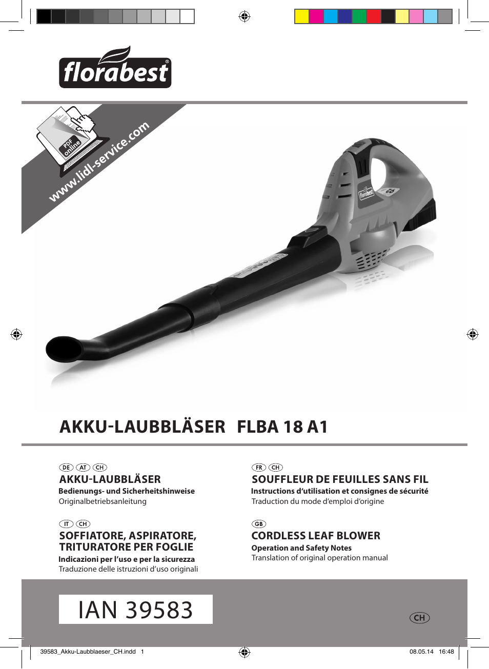 Florabest FLBA 18 A1 User Manual | 84 pages