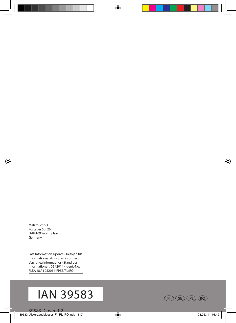 Florabest FLBA 18 A1 User Manual | Page 117 / 117