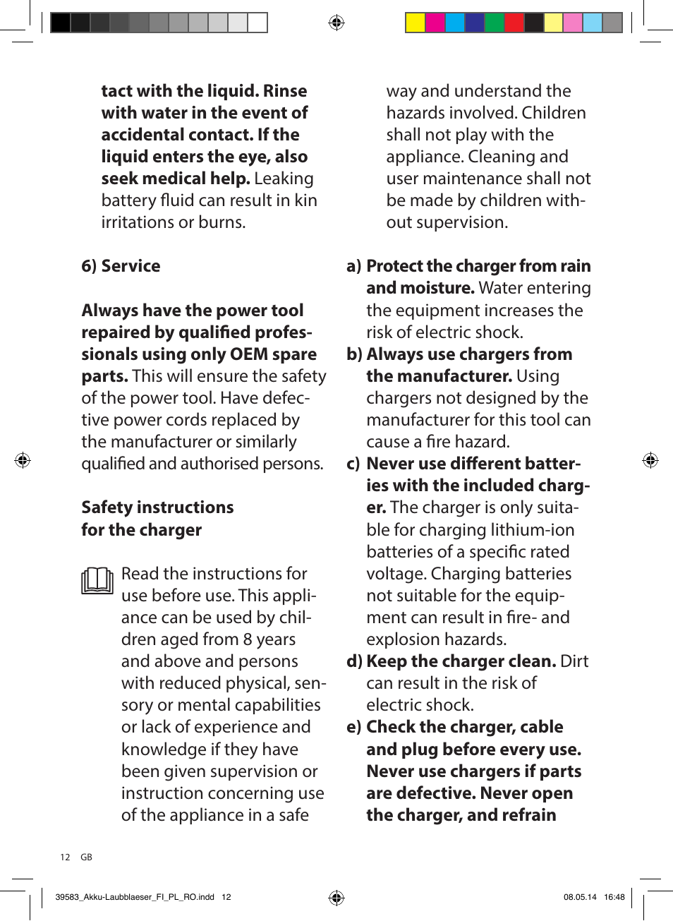 Florabest FLBA 18 A1 User Manual | Page 12 / 117