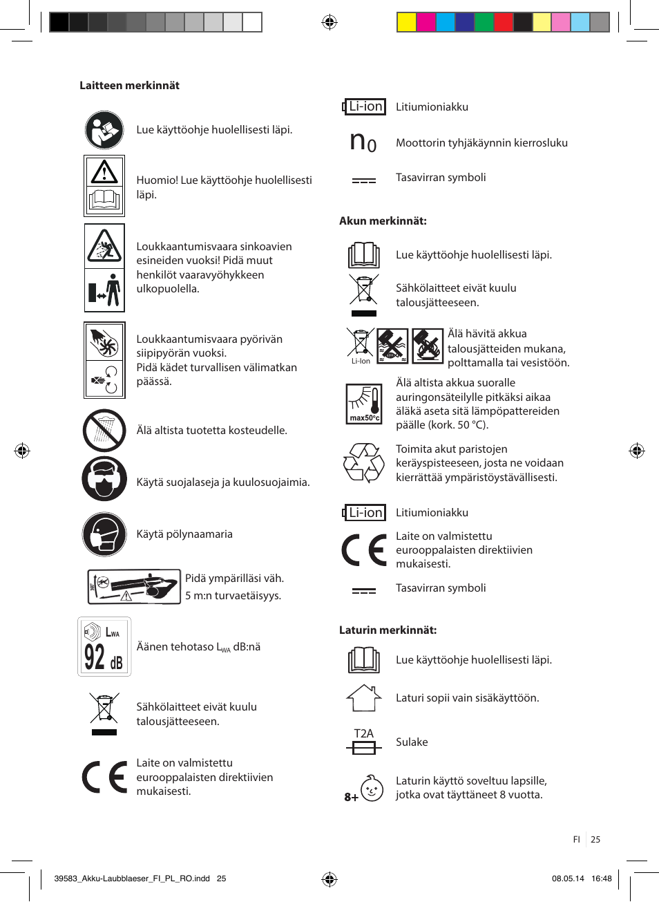 Florabest FLBA 18 A1 User Manual | Page 25 / 117