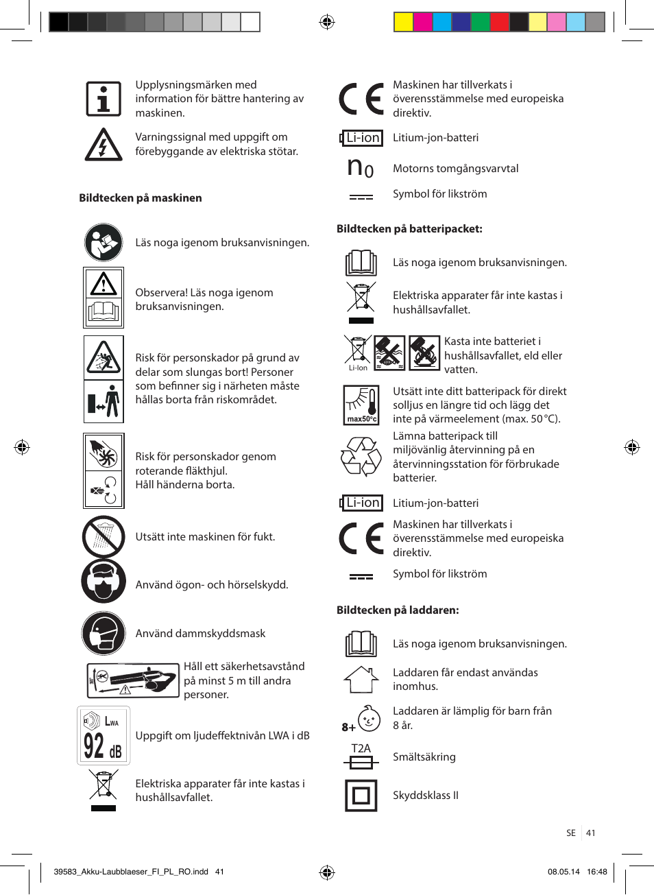 Florabest FLBA 18 A1 User Manual | Page 41 / 117
