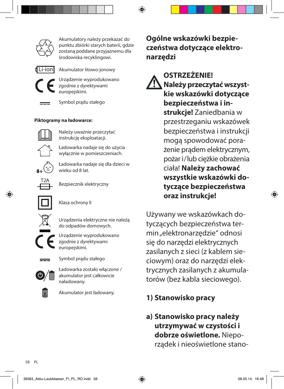 Florabest FLBA 18 A1 User Manual | Page 58 / 117