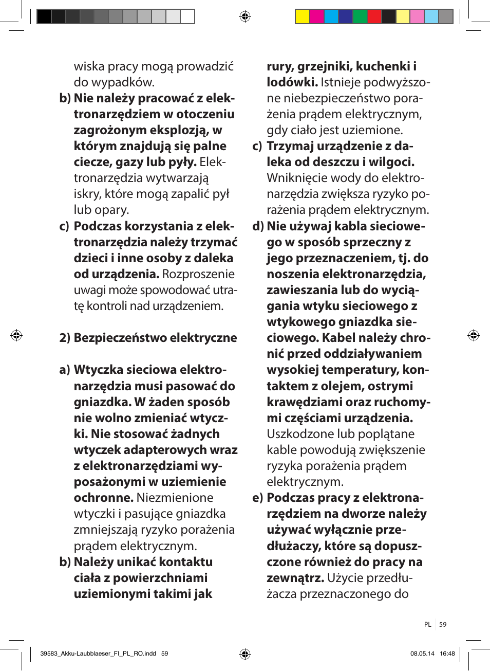 Florabest FLBA 18 A1 User Manual | Page 59 / 117