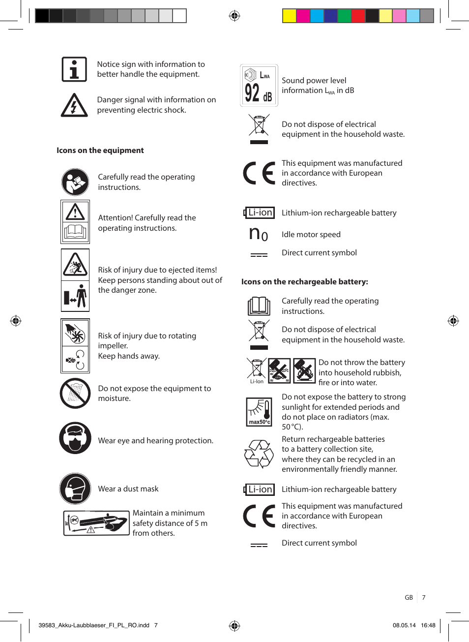 Florabest FLBA 18 A1 User Manual | Page 7 / 117