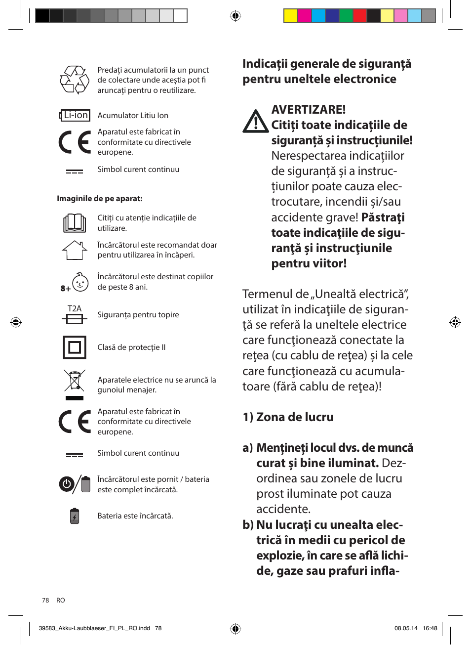 Florabest FLBA 18 A1 User Manual | Page 78 / 117