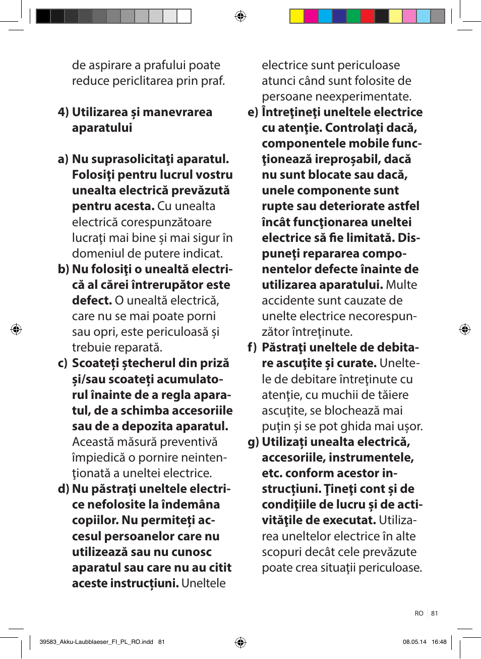 Florabest FLBA 18 A1 User Manual | Page 81 / 117