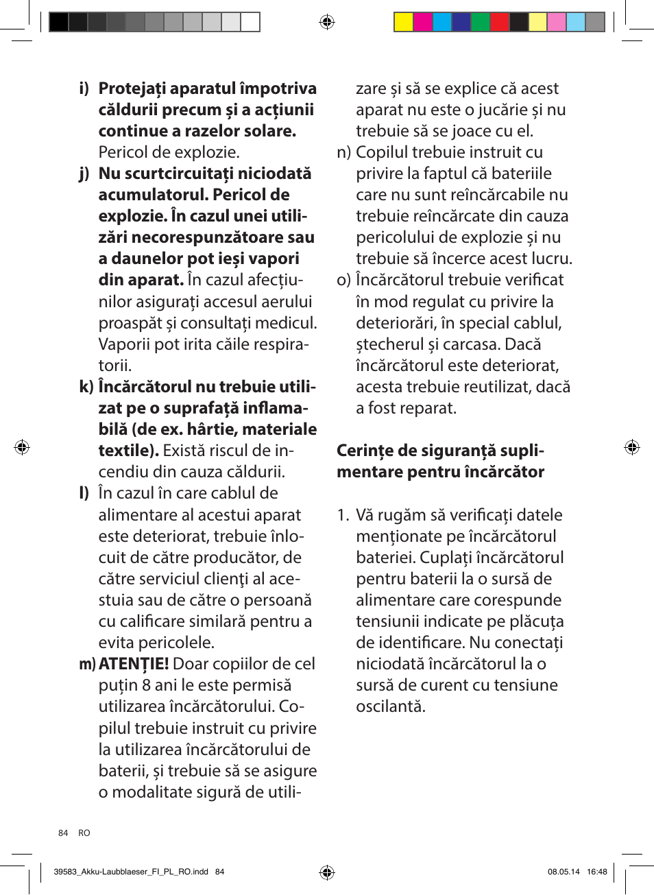 Florabest FLBA 18 A1 User Manual | Page 84 / 117
