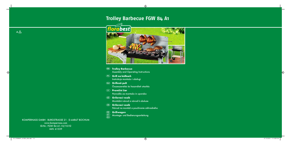 Florabest FGW 84 A1 User Manual | 86 pages