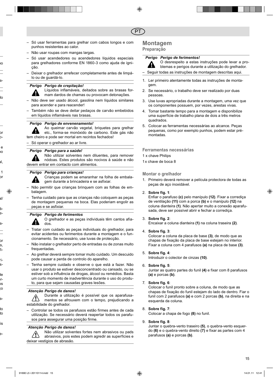 Montagem | Florabest HC-91690 User Manual | Page 15 / 26