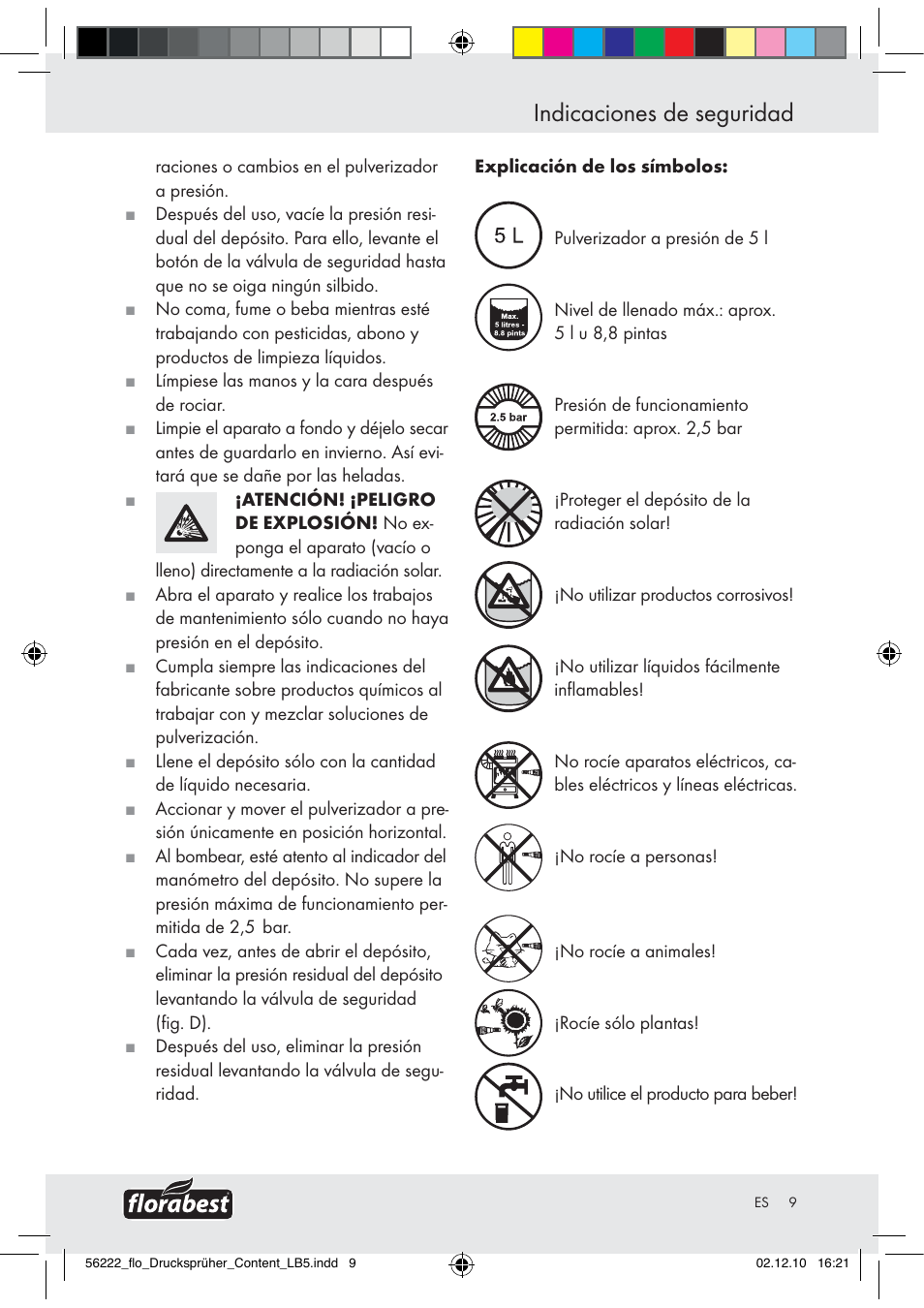 Indicaciones de seguridad | Florabest Z30597 User Manual | Page 7 / 39