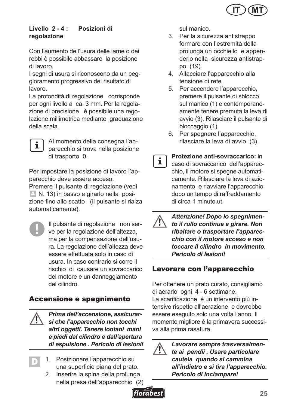 Mt it | Florabest FLV 1300 A1 User Manual | Page 25 / 74