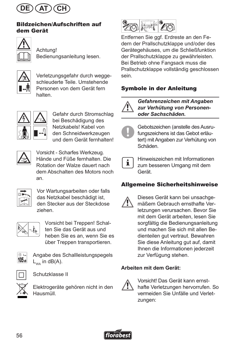 Ch at de | Florabest FLV 1300 A1 User Manual | Page 56 / 74