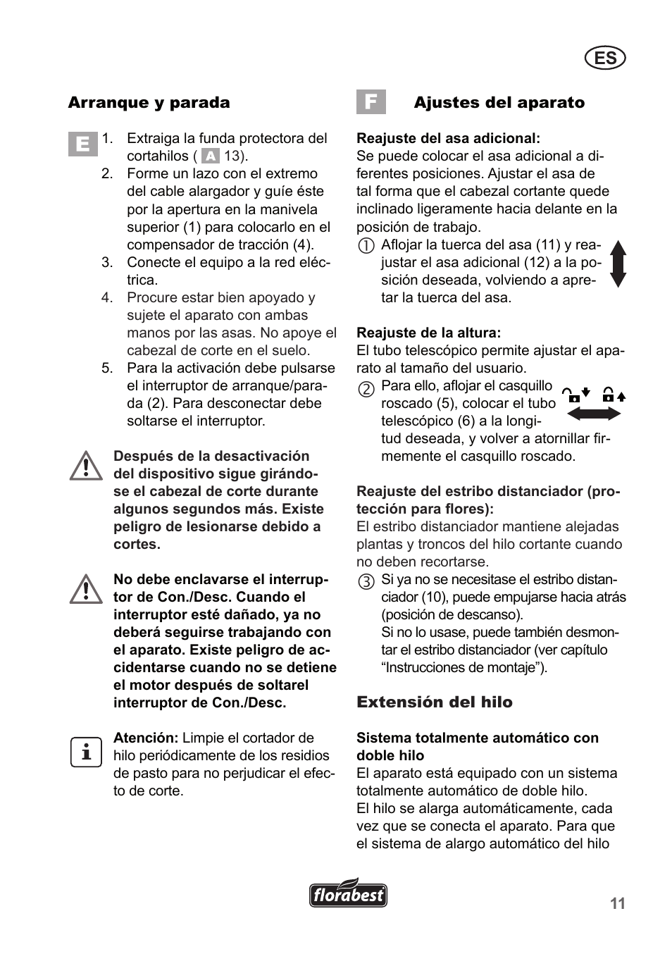 Florabest FRT 450 A1 User Manual | Page 11 / 70