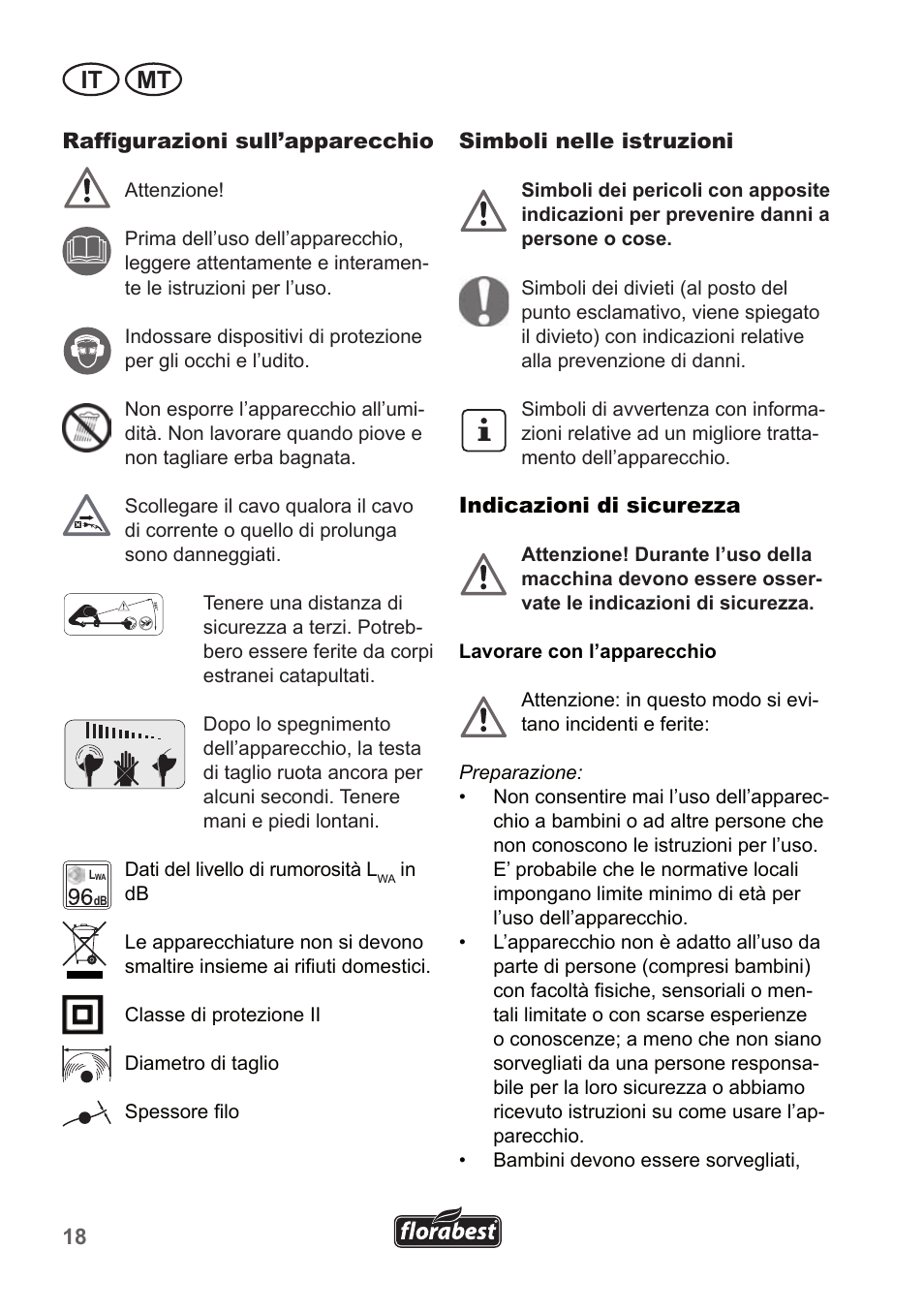 It mt | Florabest FRT 450 A1 User Manual | Page 18 / 70