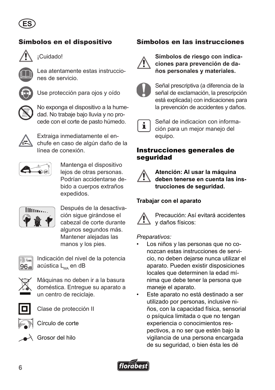 Florabest FRT 450 A1 User Manual | Page 6 / 70