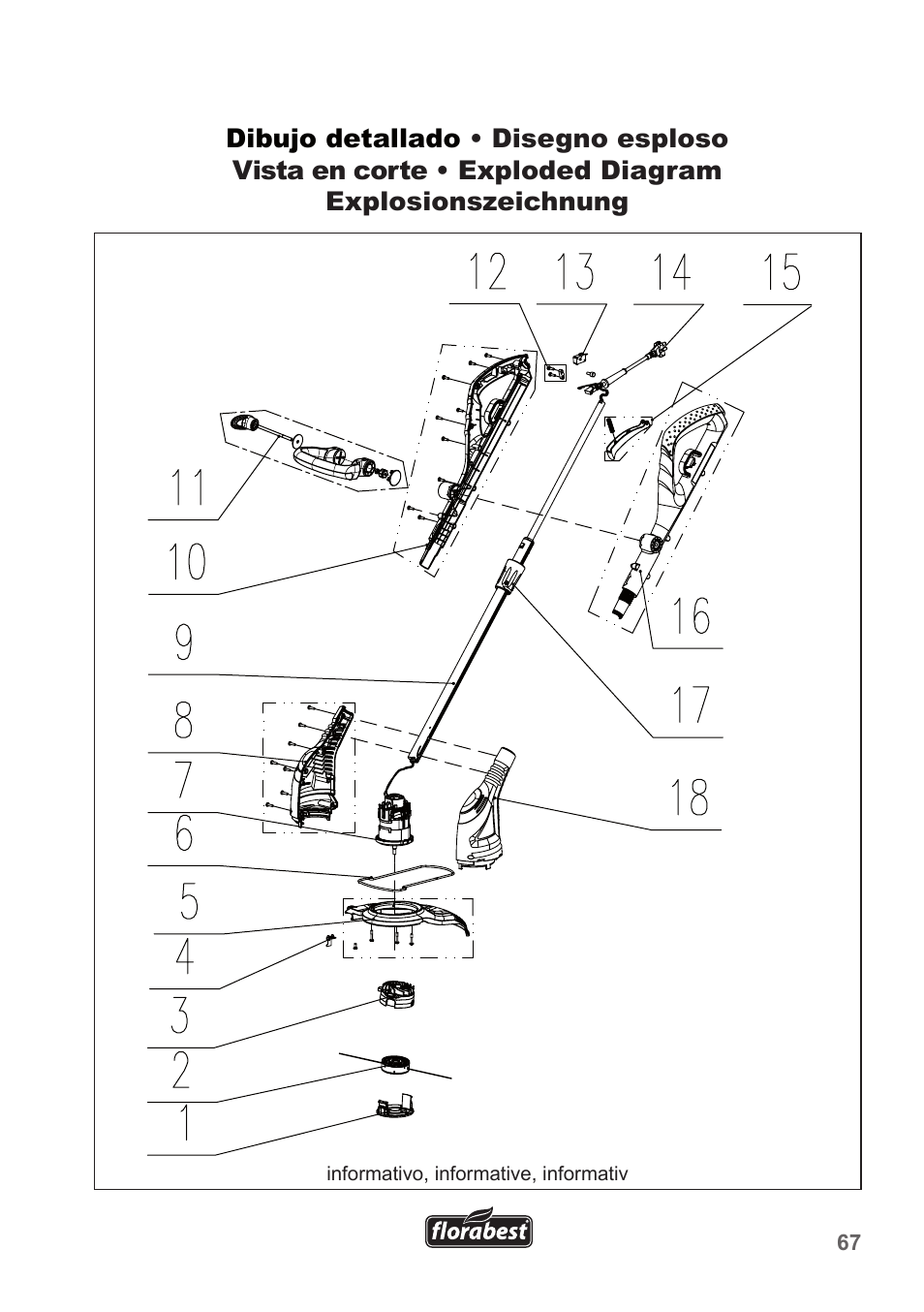 Florabest FRT 450 A1 User Manual | Page 67 / 70