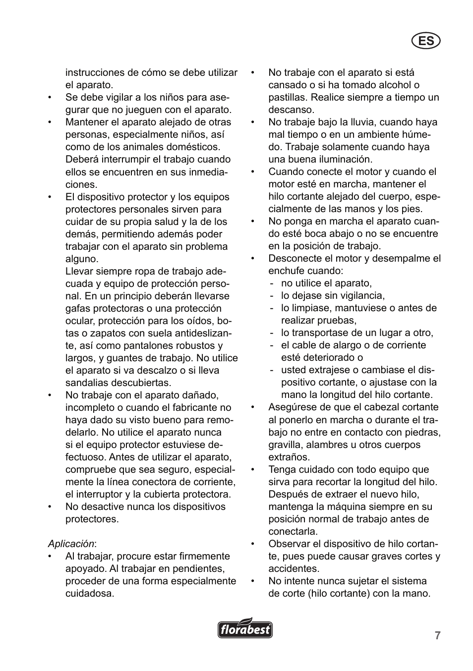 Florabest FRT 450 A1 User Manual | Page 7 / 70