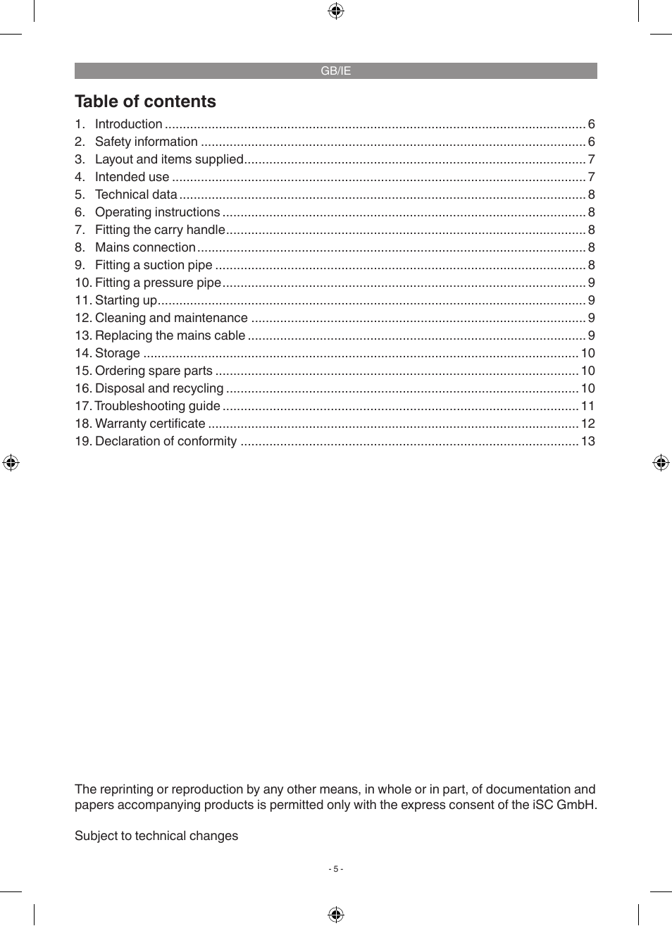 Florabest FGP 1000 A1 User Manual | Page 5 / 18